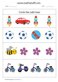 Odd Man Out Worksheet Pages For Kids .